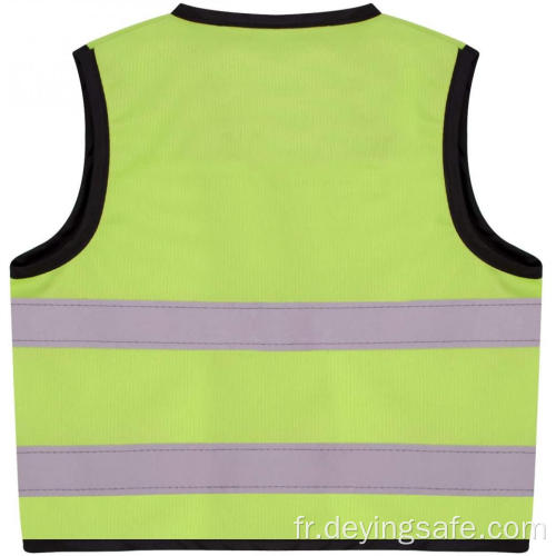 Gilet de sécurité réfléchissant 100% polyester pour enfants